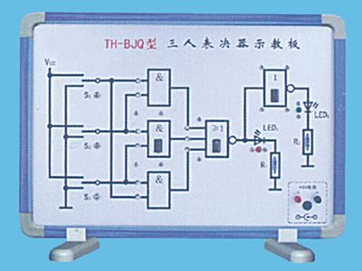 三人表決器示教板